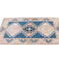 Neutral Blue Small Turkish rug,3x4 Rug, Oushak Rug, Turkish rug, Anatolia rug, Nursery Vintage Rug 3x4, Handmade rug, Small Carpet rug,10071