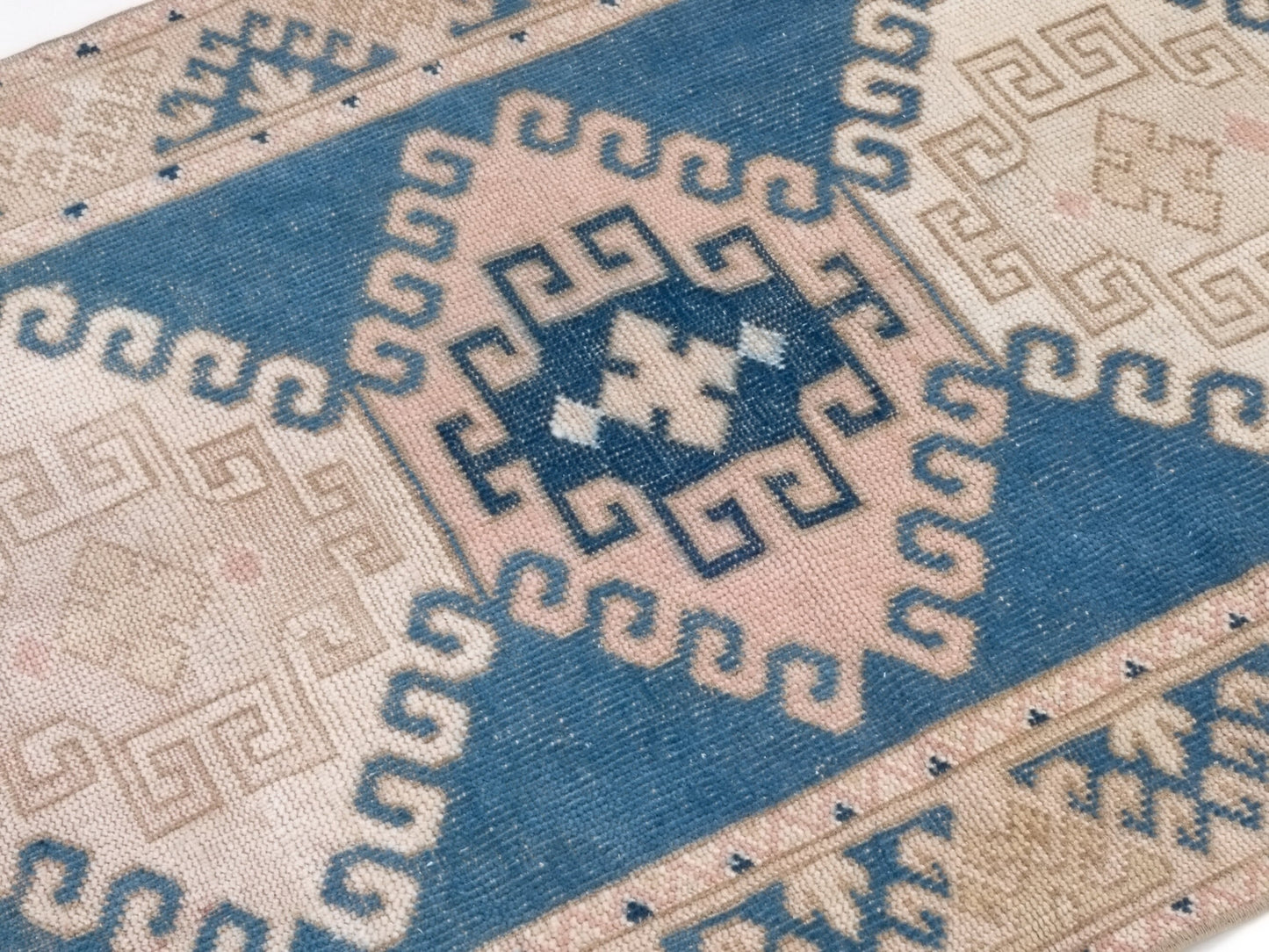 Neutral Blue Small Turkish rug,3x4 Rug, Oushak Rug, Turkish rug, Anatolia rug, Nursery Vintage Rug 3x4, Handmade rug, Small Carpet rug,10071