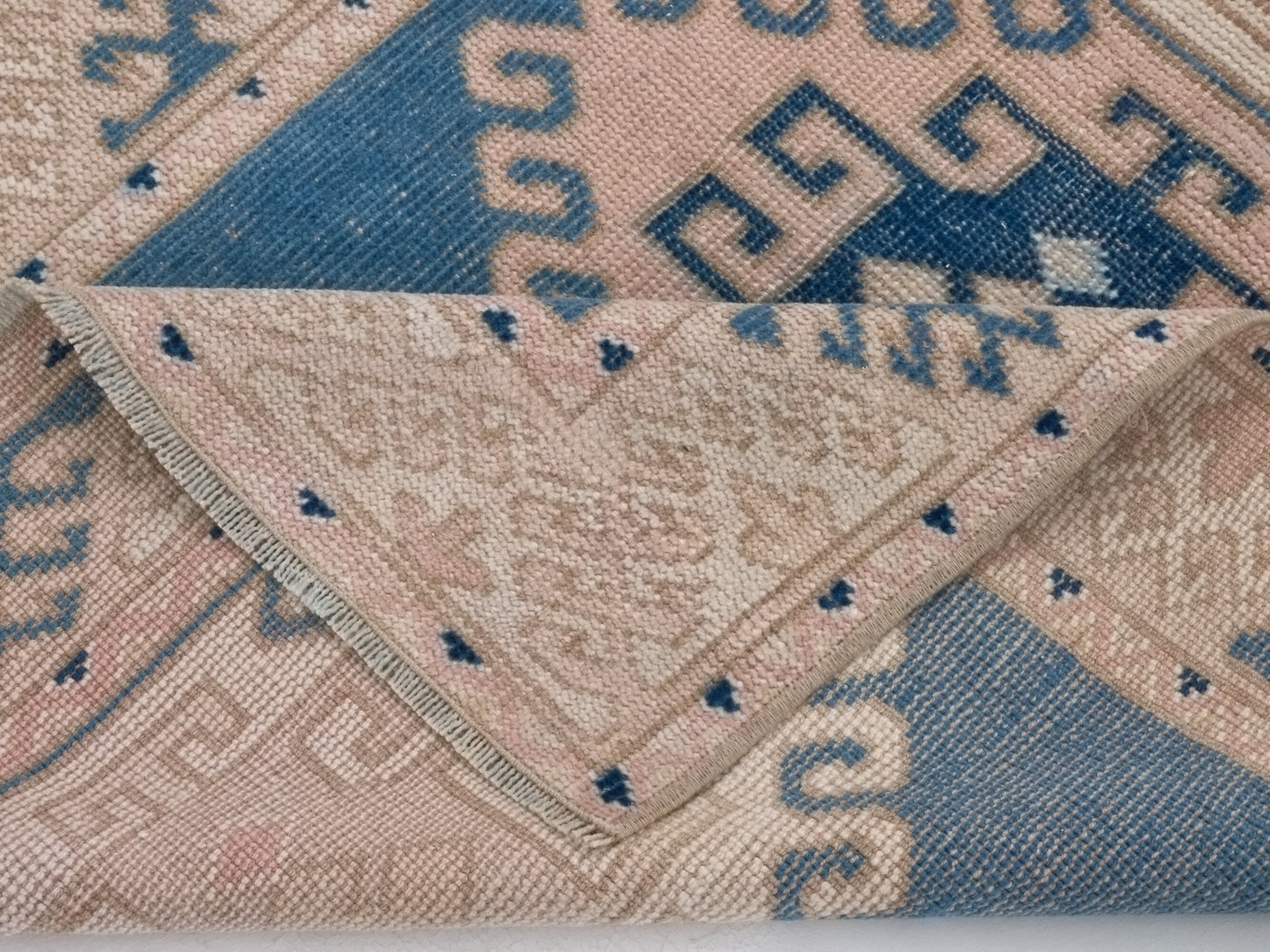 Neutral Blue Small Turkish rug,3x4 Rug, Oushak Rug, Turkish rug, Anatolia rug, Nursery Vintage Rug 3x4, Handmade rug, Small Carpet rug,10071