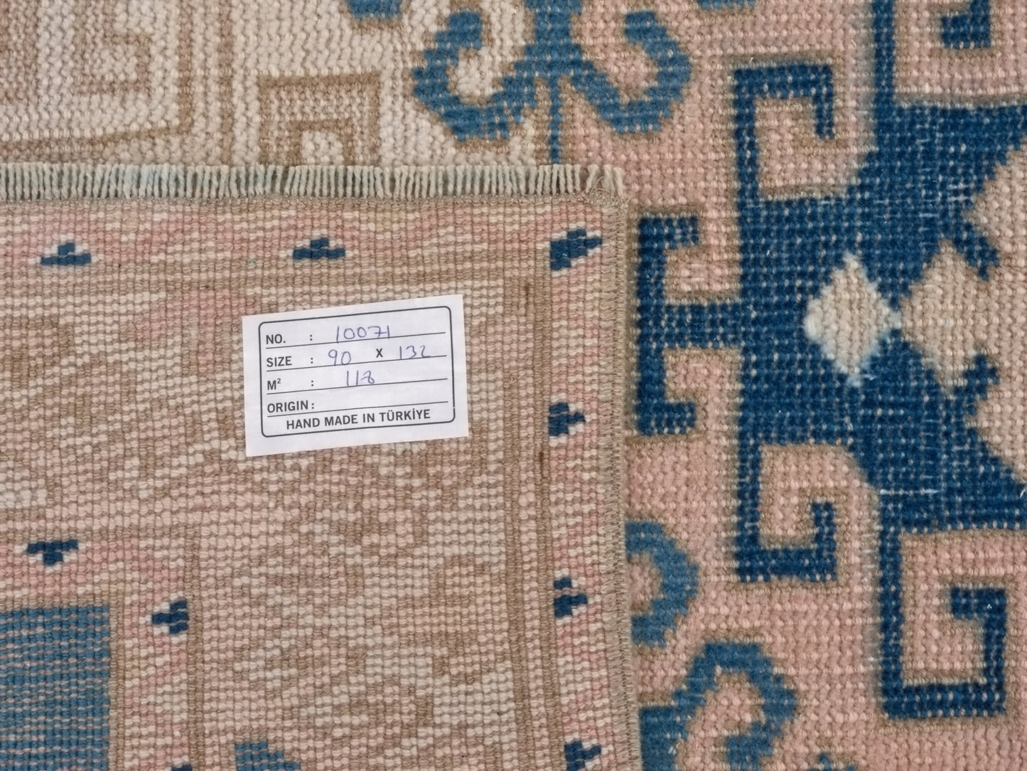 Neutral Blue Small Turkish rug,3x4 Rug, Oushak Rug, Turkish rug, Anatolia rug, Nursery Vintage Rug 3x4, Handmade rug, Small Carpet rug,10071
