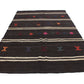 7x10 Kilim Rug, Area Handmade Kilim Rug, Turkish Vintage Kilim, Goat Hair Brown Rug, Rug Kilim, Living Room Rug, One of a Kind Rug, 6464