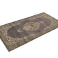 Muted Purple Vintage Rug , Anatolian Handmade Neutral Rug , 4x6 Antique Oushak Rug , Traditional Turkish Rug , Small Area Rug 8719