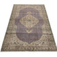 Muted Purple Vintage Rug , Anatolian Handmade Neutral Rug , 4x6 Antique Oushak Rug , Traditional Turkish Rug , Small Area Rug 8719