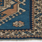 3x4 Blue Small Vintage rug, Anatolian Oushak rug, Turkey rug, Turkish Rug, Geometric rug, Old Rug, Handmade rug ,Traditional rug,8656
