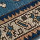 3x4 Blue Small Vintage rug, Anatolian Oushak rug, Turkey rug, Turkish Rug, Geometric rug, Old Rug, Handmade rug ,Traditional rug,8656