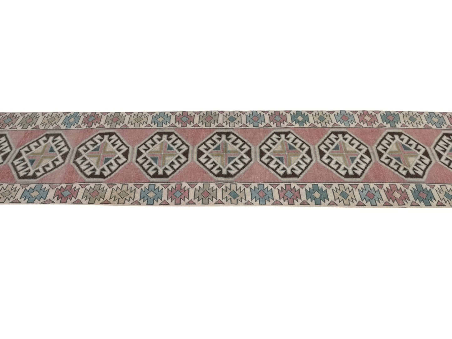 2x9 Turkish Oushak Vintage Runner rug, Anatolia Handmade Runner Rug, Kitchen runner, Hallway runner, Carpet runner, Bedroom rug, 8666