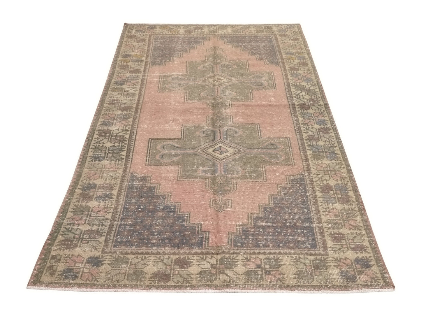 Muted Turkish Oushak Rug, Rug 5x8,Handmade Area Vintage Rug, Faded Carpet rug, One of a kind rug, Bohemian, Anatolia rug, Turkey rug, 8627