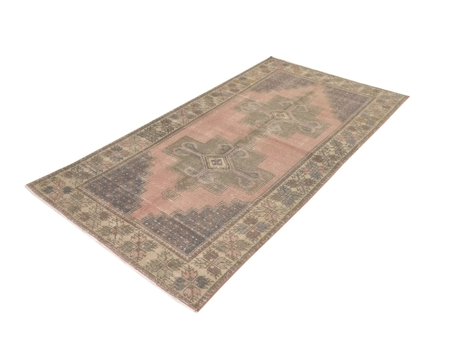 Muted Turkish Oushak Rug, Rug 5x8,Handmade Area Vintage Rug, Faded Carpet rug, One of a kind rug, Bohemian, Anatolia rug, Turkey rug, 8627