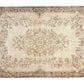 Faded Turkish rug, Area Oushak rug, Vintage rug Muted , Floral rug, Unique rug, Handmade rug, Living room, Bedroom rug,Made in Turkey, 10373