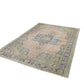 Muted Oushak Rug, Oriental Turkish Rug, Faded Vintage Rug, Medallion rug, Area rug, 7x10 Rug, Bedroom rug, Living room rug, Gift Home,10342