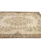 Faded Turkish rug, Area Oushak rug, Vintage rug Muted , Floral rug, Unique rug, Handmade rug, Living room, Bedroom rug,Made in Turkey, 10373