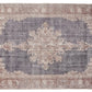 Stunning Blue Vintage Rug , Anatolian Handwoven Neutral Rug, Antique Oushak Rug , Traditional Turkish Rug , Small Rug , Navy Blue, Rug, 8719