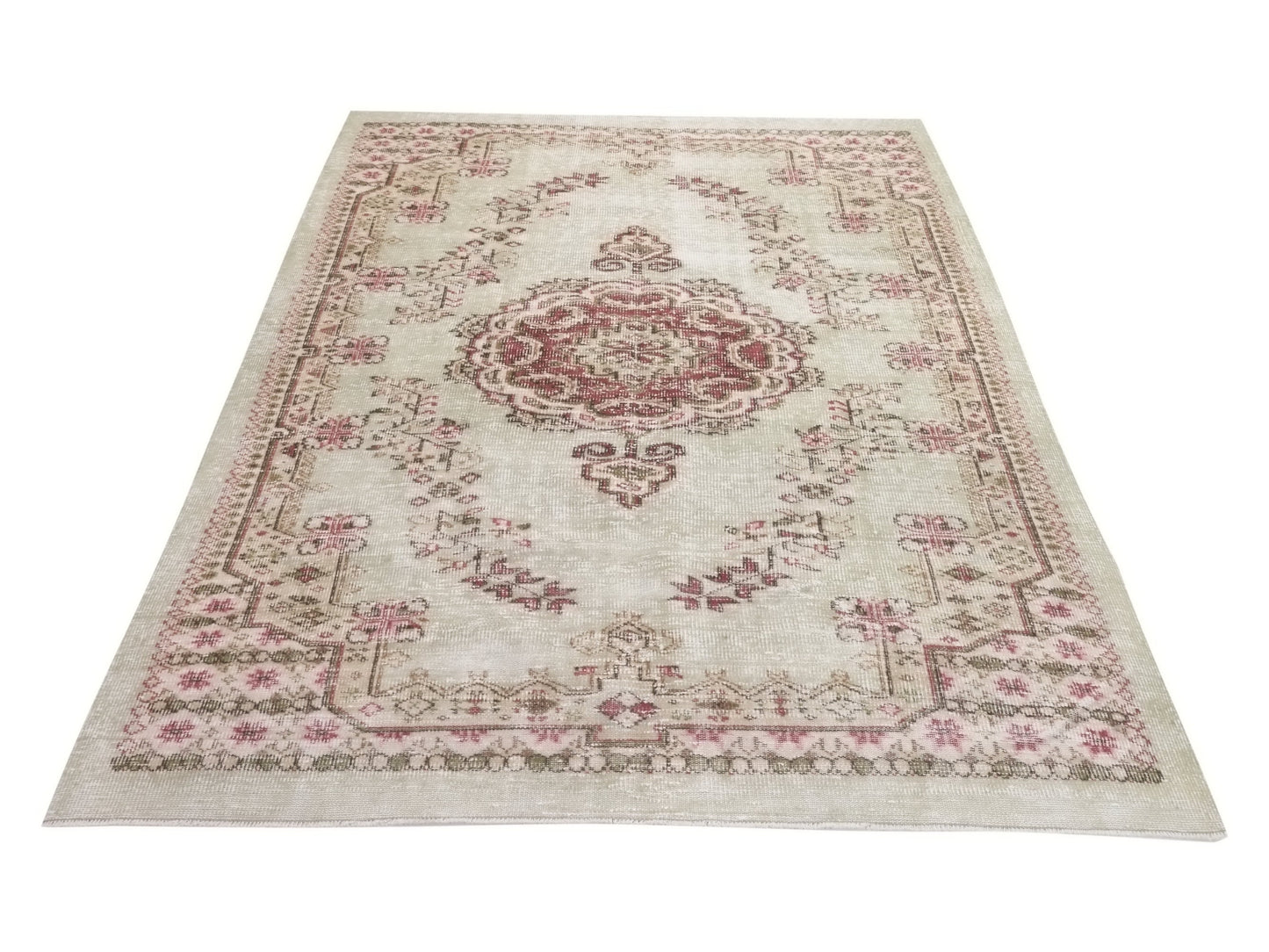 6x8 Rug, Retro Turkish Rug, Oushak Rug Medallion, Boho Vintage Rug, Area rug, Carpet rug, Unique Bedroom rug, Etsy rug, Nursery rug, 10327