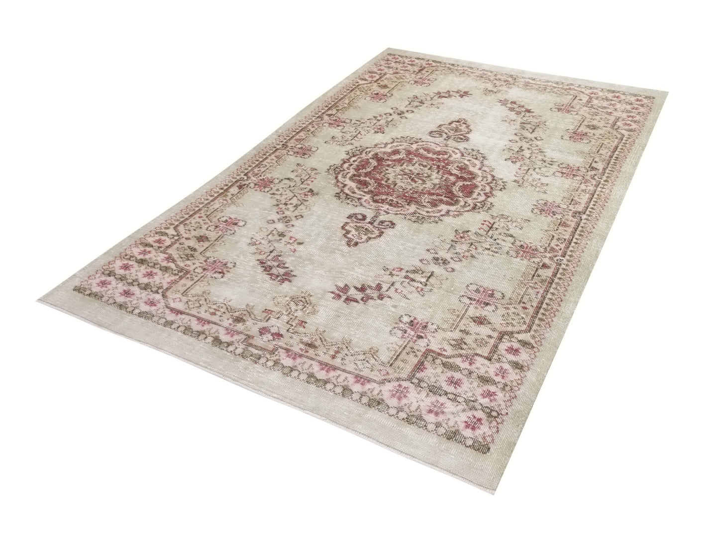 6x8 Rug, Retro Turkish Rug, Oushak Rug Medallion, Boho Vintage Rug, Area rug, Carpet rug, Unique Bedroom rug, Etsy rug, Nursery rug, 10327