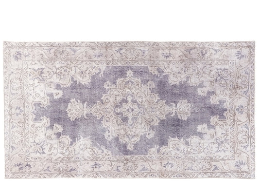 Scandinavian Oushak Rug, Turkish Rug 4x7, Handmade Vintage Rug, Bedroom Carpet rug, One of a kind Office Rug, Navy Blue, White, Rug, 10316