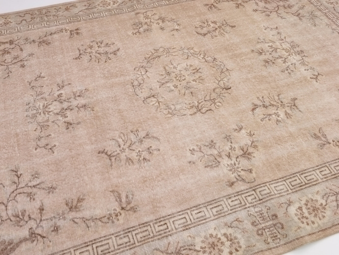 Soft Pink Oushak rug, 6x9 Turkish rug, Carpet rug, Vintage rug, Area rug, Handmade rug, Antique rug, Turkish carpet, Neutral rug,10318