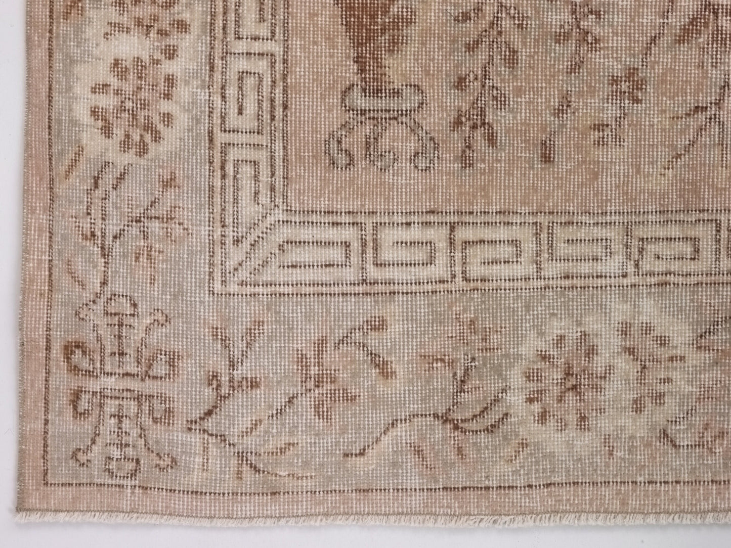 Soft Pink Oushak rug, 6x9 Turkish rug, Carpet rug, Vintage rug, Area rug, Handmade rug, Antique rug, Turkish carpet, Neutral rug,10318