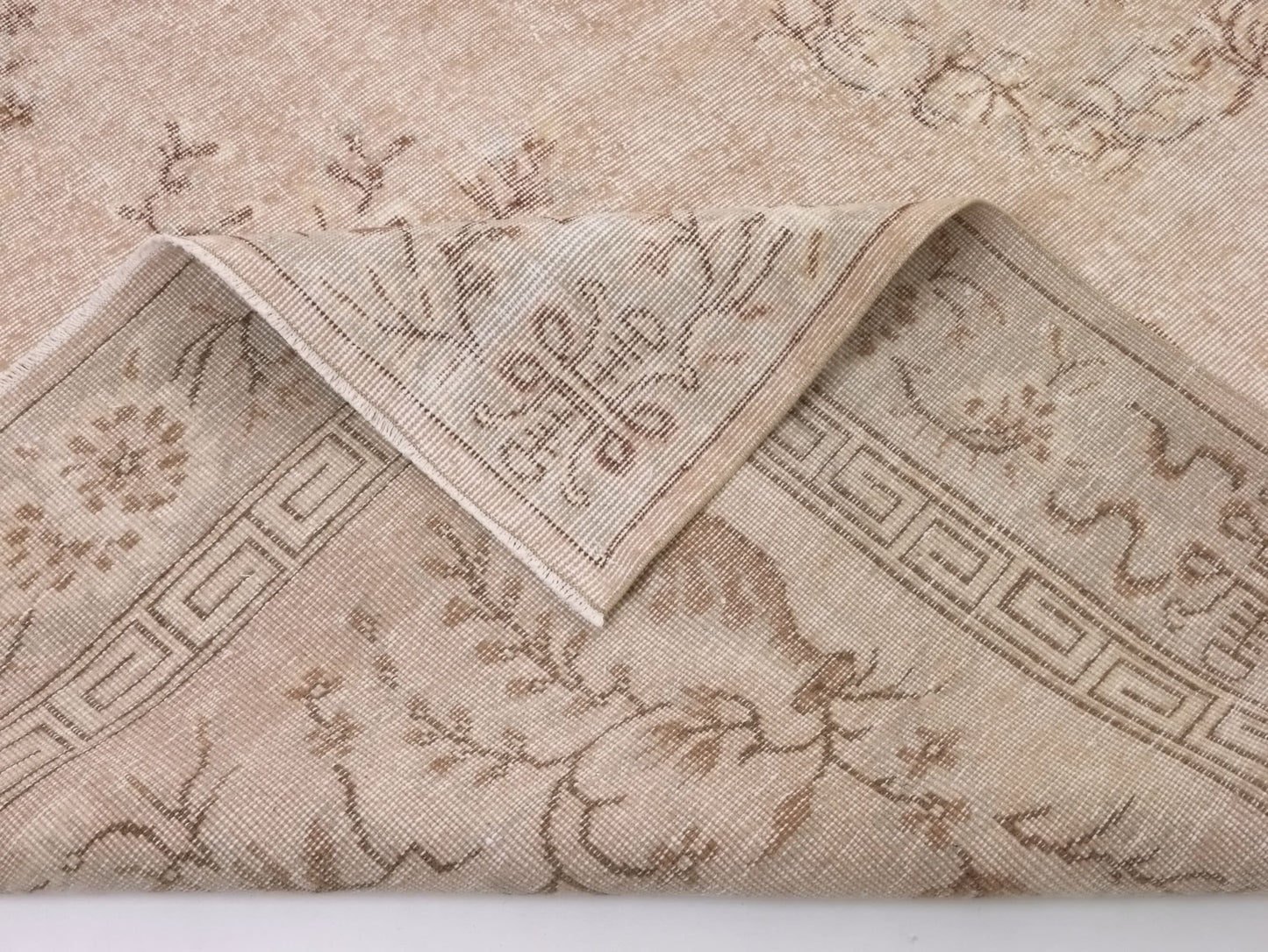 Soft Pink Oushak rug, 6x9 Turkish rug, Carpet rug, Vintage rug, Area rug, Handmade rug, Antique rug, Turkish carpet, Neutral rug,10318