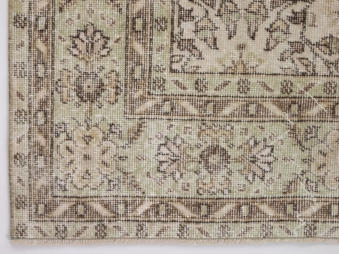 One of a kind Neutral Oushak Rug, Turkish Carpet rug, Vintage Area Rug, Faded rug, Muted rug, Beige Rug 7x10, Large rug, Unique rug, 10317