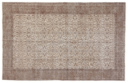 6x9 Neutral Fine Oushak Rug Handmade Floral Turkish rug Area Unique Carpet rug Rug for Bedroom Gift for Housewarming Turkey rug 10311