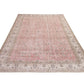Pink Rug 7x10 Oushak Turkish Vintage Rug Carpet Rug for Living room Handmade Area Unique Rug Gift for Home Made in Anatolia 10310