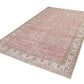 Pink Rug 7x10 Oushak Turkish Vintage Rug Carpet Rug for Living room Handmade Area Unique Rug Gift for Home Made in Anatolia 10310