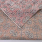 Rug 7x10 Muted Vintage Rug Unique Oushak Rug Art Deco Turkish rug Wool Handmade Rug Bedroom rug Bohemian rug Large rug Pink Rug 10312