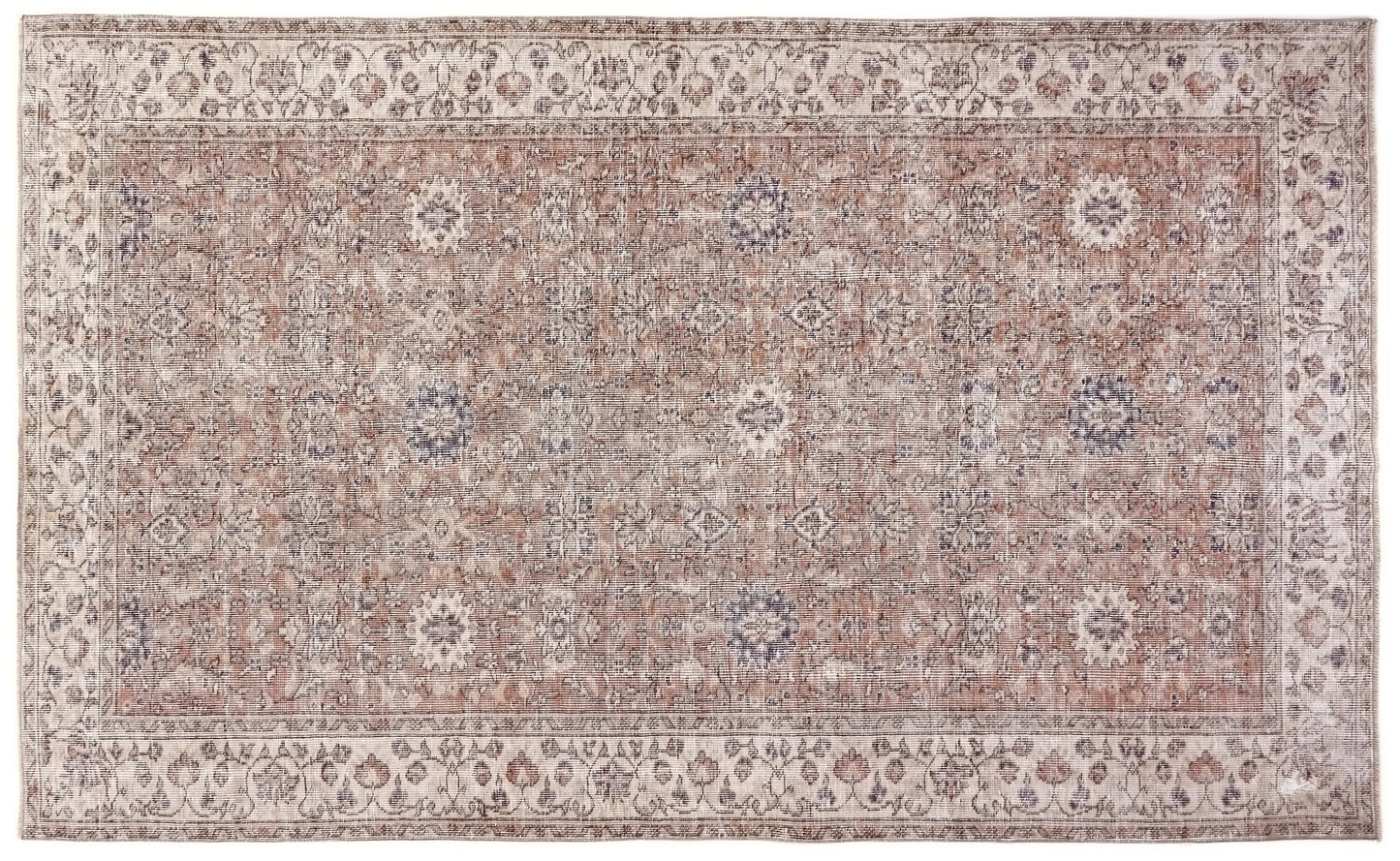 Turkish Rug, Oushak Rug, Vintage Carpet, Floral rug, Oriental rug, Faded rug, Vintage rug 5x8, Turkish Carpet, Handmade rug, Boho, 10306