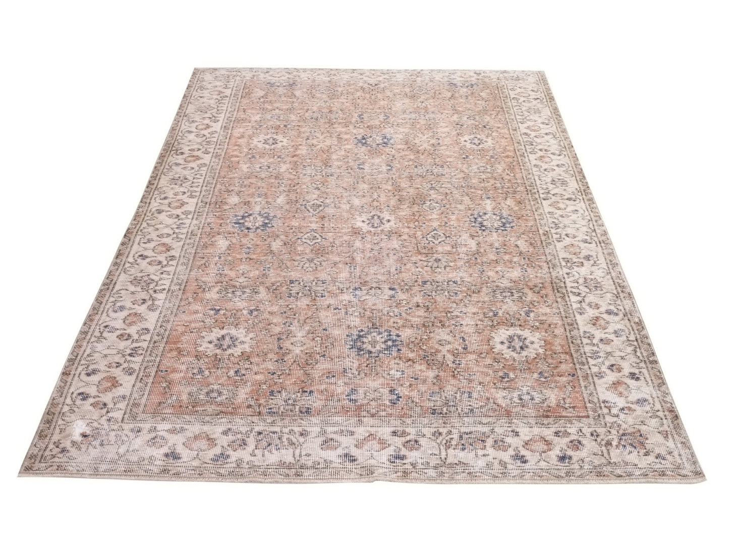 Turkish Rug, Oushak Rug, Vintage Carpet, Floral rug, Oriental rug, Faded rug, Vintage rug 5x8, Turkish Carpet, Handmade rug, Boho, 10306