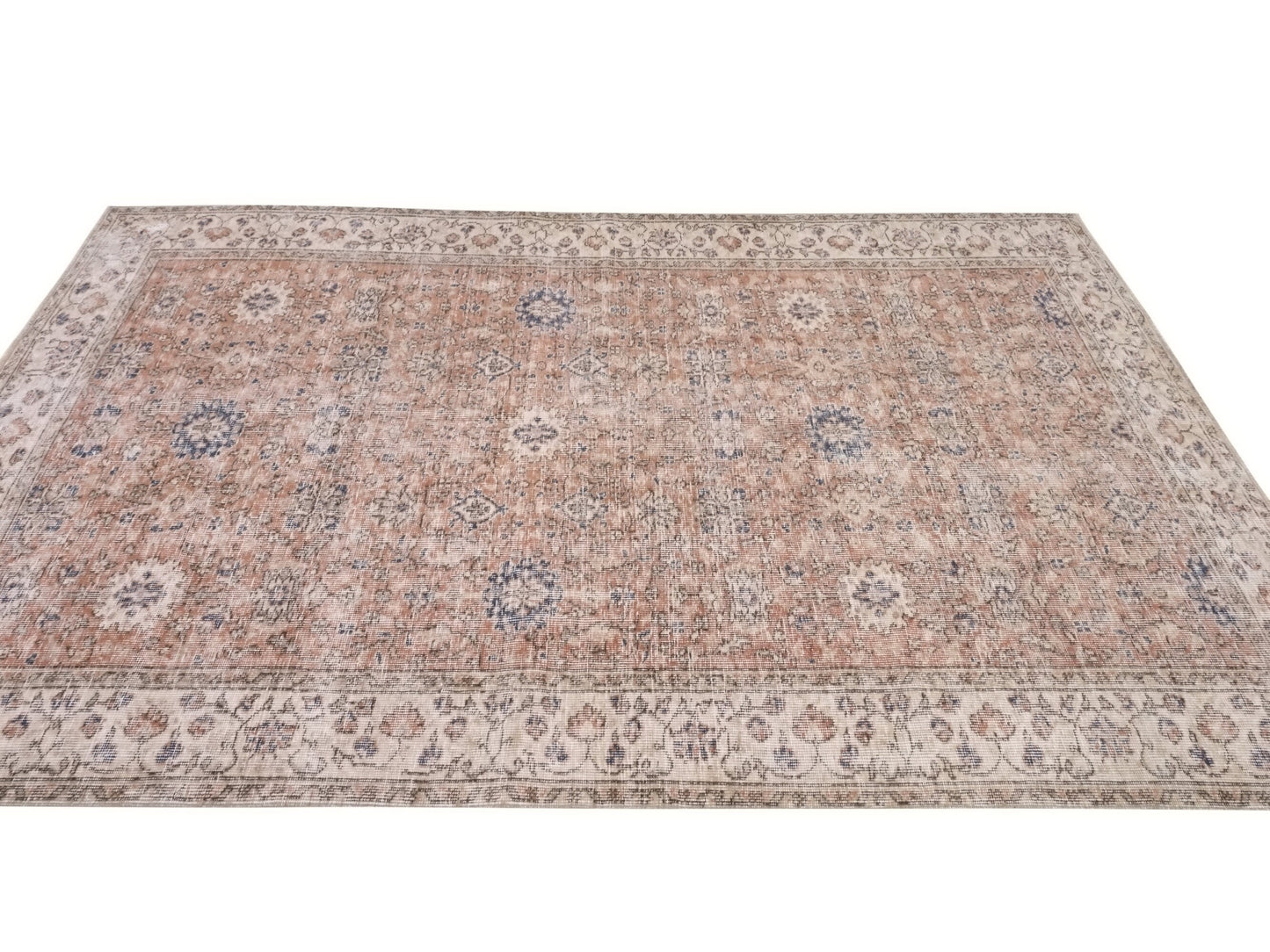 Turkish Rug, Oushak Rug, Vintage Carpet, Floral rug, Oriental rug, Faded rug, Vintage rug 5x8, Turkish Carpet, Handmade rug, Boho, 10306
