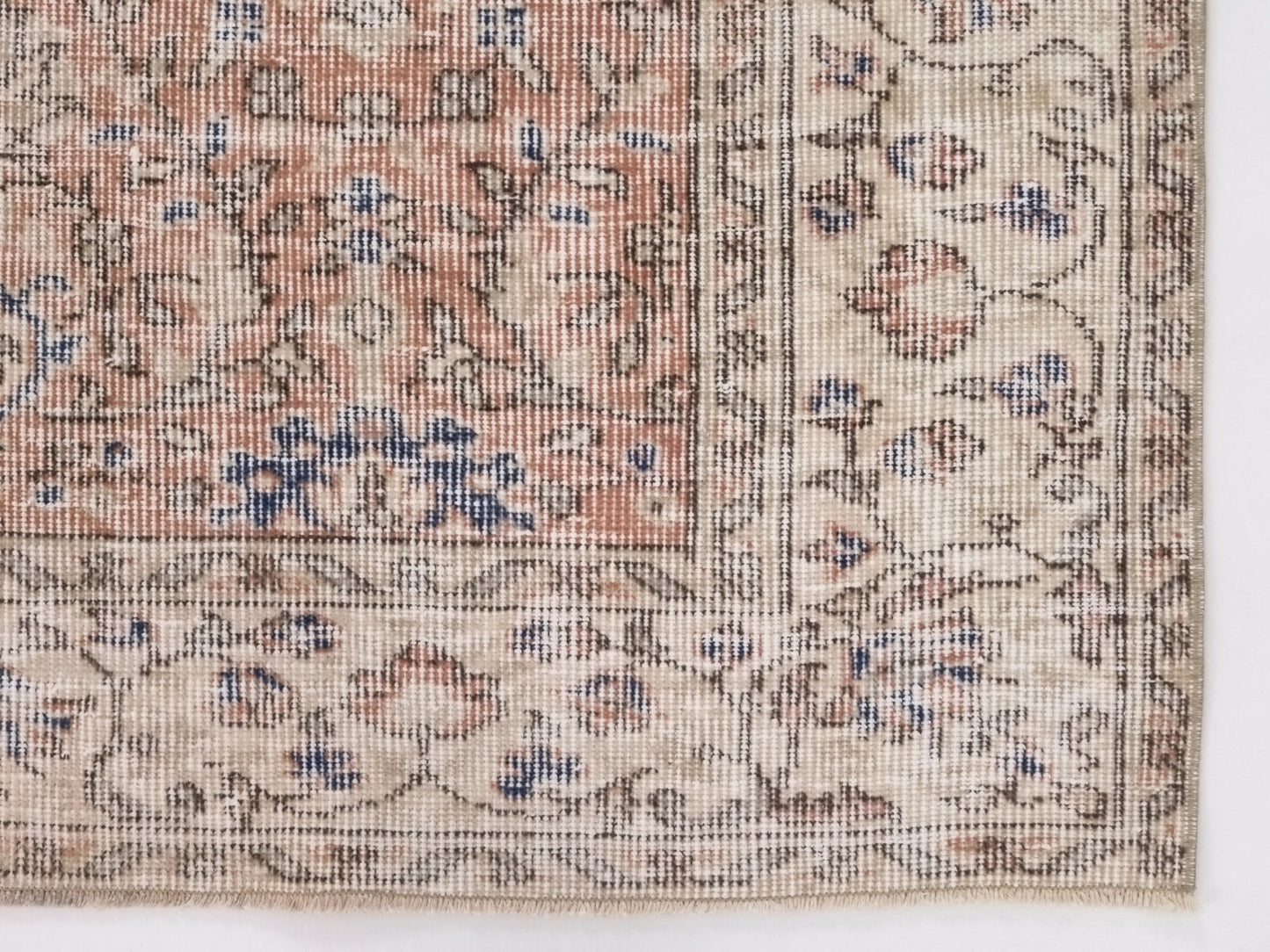 Turkish Rug, Oushak Rug, Vintage Carpet, Floral rug, Oriental rug, Faded rug, Vintage rug 5x8, Turkish Carpet, Handmade rug, Boho, 10306