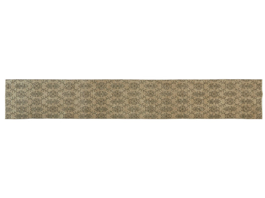 Oushak Runner 2x12, Vintage runner, Turkish runner, Rug runner 2x12, Carpet runner, Hallway rug, Kitchen rug, Entryway rug, Runner, 9573