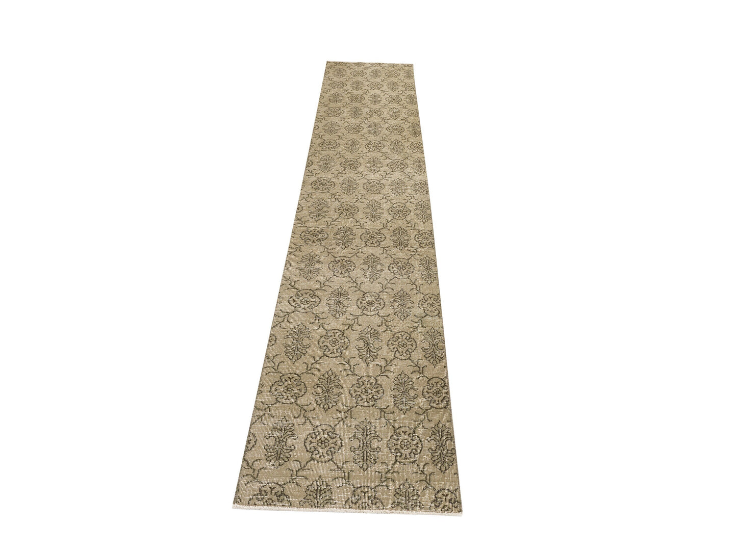 Oushak Runner 2x12, Vintage runner, Turkish runner, Rug runner 2x12, Carpet runner, Hallway rug, Kitchen rug, Entryway rug, Runner, 9573