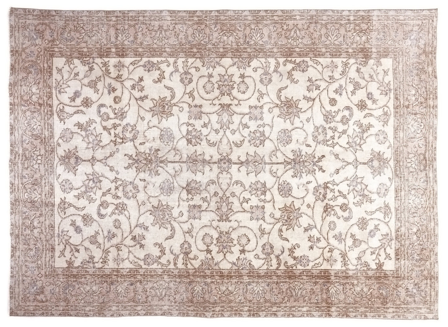 Oriental Turkish Rug, Handmade rug, Oushak Vintage Rug, 7x10 Rug, Farmhouse decor, Living room rug, Oushak Rug 7x10, Antique rug, 10297