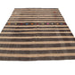 Organic Brown Kilim Rug, Turkish Kilim, Neutral Vintage Rug, Turkish Rug, Handmade Flat Weave Area Rug, Brown Rug 8x11, Old Kilim Rug, 7172