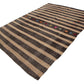 Organic Brown Kilim Rug, Turkish Kilim, Neutral Vintage Rug, Turkish Rug, Handmade Flat Weave Area Rug, Brown Rug 8x11, Old Kilim Rug, 7172