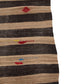 Organic Brown Kilim Rug, Turkish Kilim, Neutral Vintage Rug, Turkish Rug, Handmade Flat Weave Area Rug, Brown Rug 8x11, Old Kilim Rug, 7172