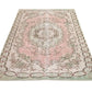 Faded Vintage Rug, Carpet rug, Turkish Oushak Rug, Area rug, Bedroom rug, Handmade rug, One of a kind Oushak Rug, Wool rug, Turkey rug,10247