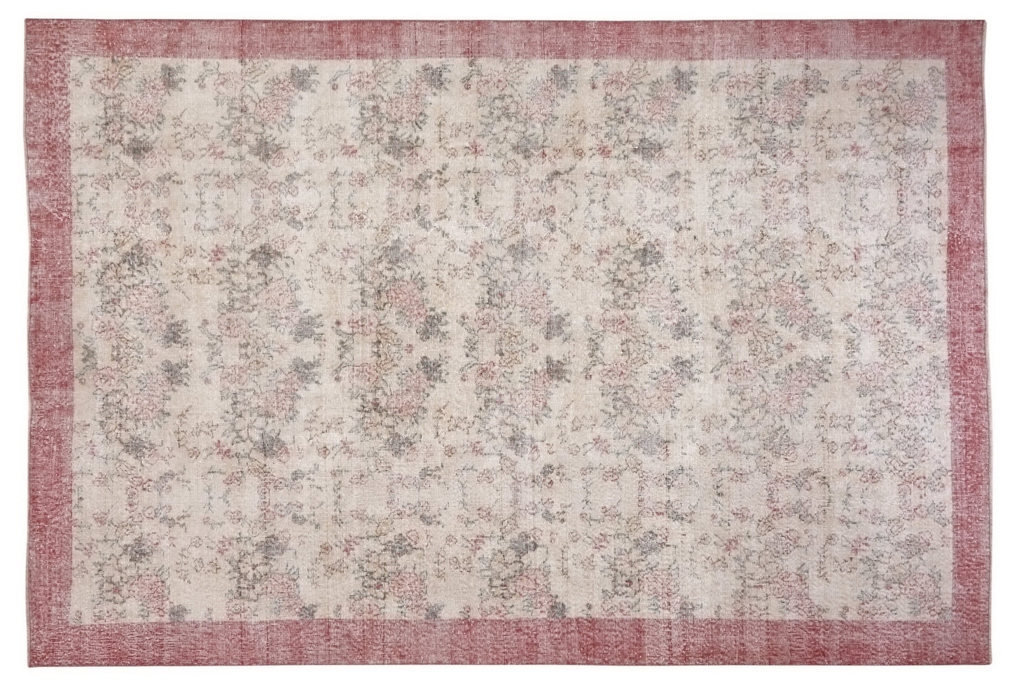 Muted Oushak Rug, 7x10 Rug, Turkish Carpet Rug, Area Vintage rug, Soft rug, Faded rug, Rug Living room, Bohemian rug, Ethnic rug, 10246