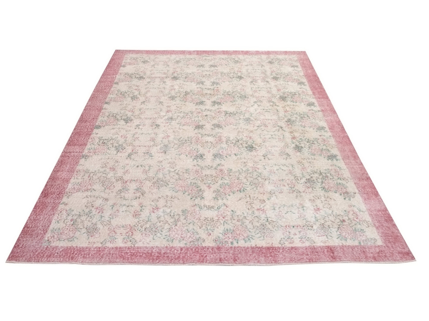 Muted Oushak Rug, 7x10 Rug, Turkish Carpet Rug, Area Vintage rug, Soft rug, Faded rug, Rug Living room, Bohemian rug, Ethnic rug, 10246