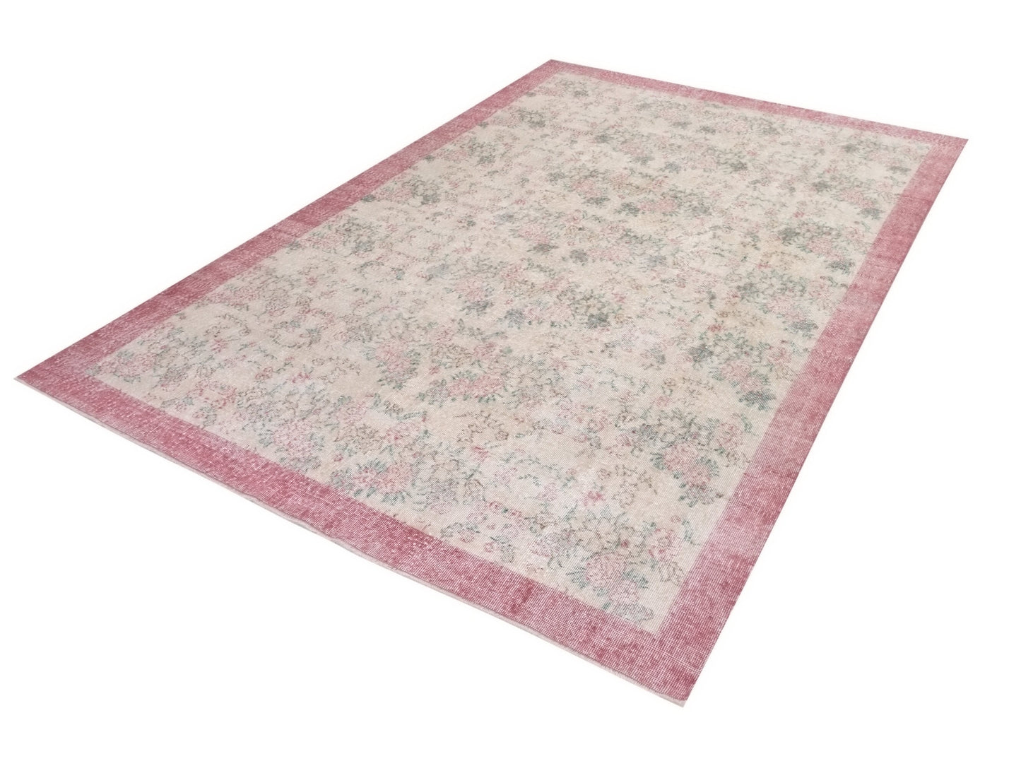 Muted Oushak Rug, 7x10 Rug, Turkish Carpet Rug, Area Vintage rug, Soft rug, Faded rug, Rug Living room, Bohemian rug, Ethnic rug, 10246