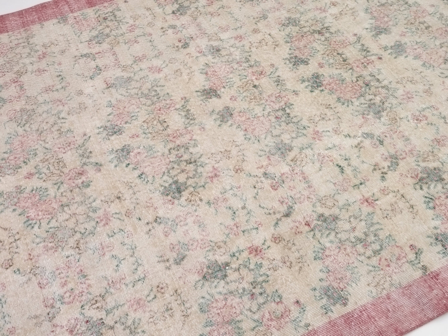 Muted Oushak Rug, 7x10 Rug, Turkish Carpet Rug, Area Vintage rug, Soft rug, Faded rug, Rug Living room, Bohemian rug, Ethnic rug, 10246