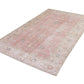 Neutral rug, 5x8 Pink Oushak rug,Muted Rug, Vintage rug, Turkish Oushak rug 5x8,Area Carpet rug, Turkey rug, Faded rug, Turkish carpet,10245