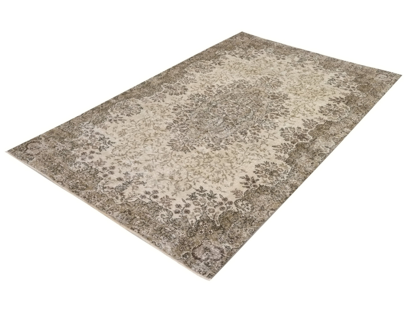 Carpet rug ,Turkish Wool rug, Vintage Neutral rug,Bedroom rug, 5x8 Rug, Area Oushak rug ,Faded rug, Vintage Turkish Oushak rug ,10240
