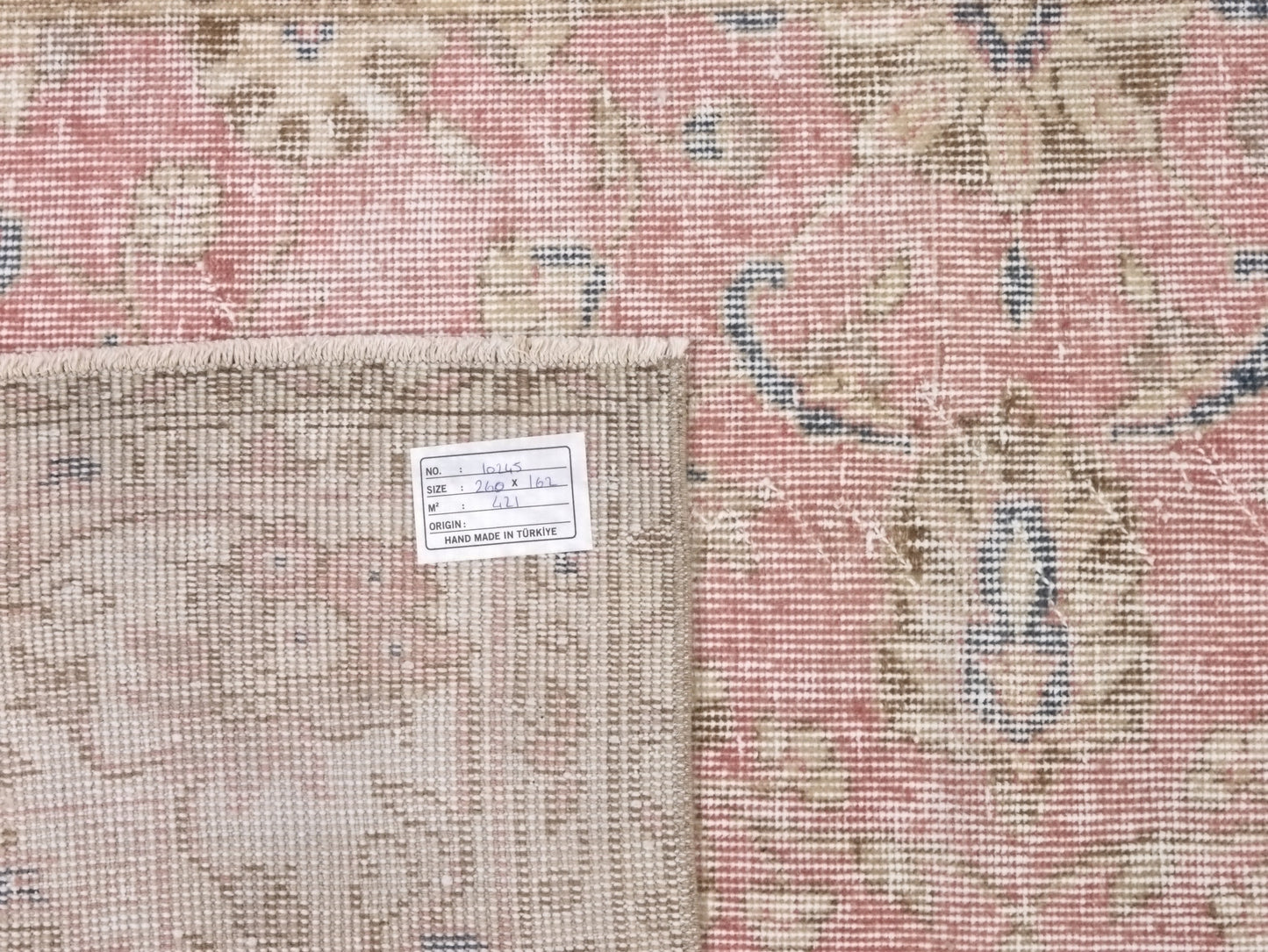 Neutral rug, 5x8 Pink Oushak rug,Muted Rug, Vintage rug, Turkish Oushak rug 5x8,Area Carpet rug, Turkey rug, Faded rug, Turkish carpet,10245