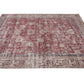 Distressed Rug, Oushak Rug, Vintage rug, Red Carpet rug, 7x9 Rug, Turkish Rug, Area rug, Floral rug, Bohemian rug, Living room rug, 10227