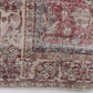 Distressed Rug, Oushak Rug, Vintage rug, Red Carpet rug, 7x9 Rug, Turkish Rug, Area rug, Floral rug, Bohemian rug, Living room rug, 10227