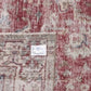Distressed Rug, Oushak Rug, Vintage rug, Red Carpet rug, 7x9 Rug, Turkish Rug, Area rug, Floral rug, Bohemian rug, Living room rug, 10227