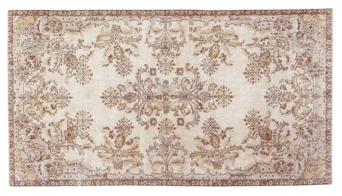Vintage rug , Oushak rug 4x7 , Area Rug, Turkish rug, Vintage Carpet, Carpet rug, Faded rug, Anatolia rug, Bedroom Rug, Nursery rug ,10223