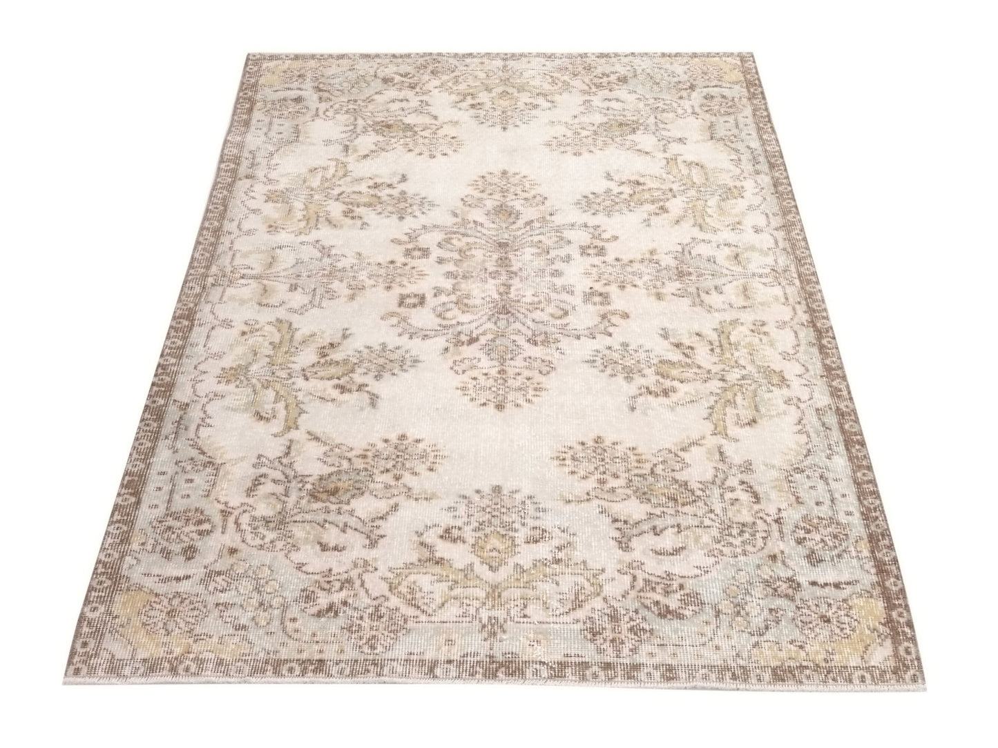 Vintage rug , Oushak rug 4x7 , Area Rug, Turkish rug, Vintage Carpet, Carpet rug, Faded rug, Anatolia rug, Bedroom Rug, Nursery rug ,10223